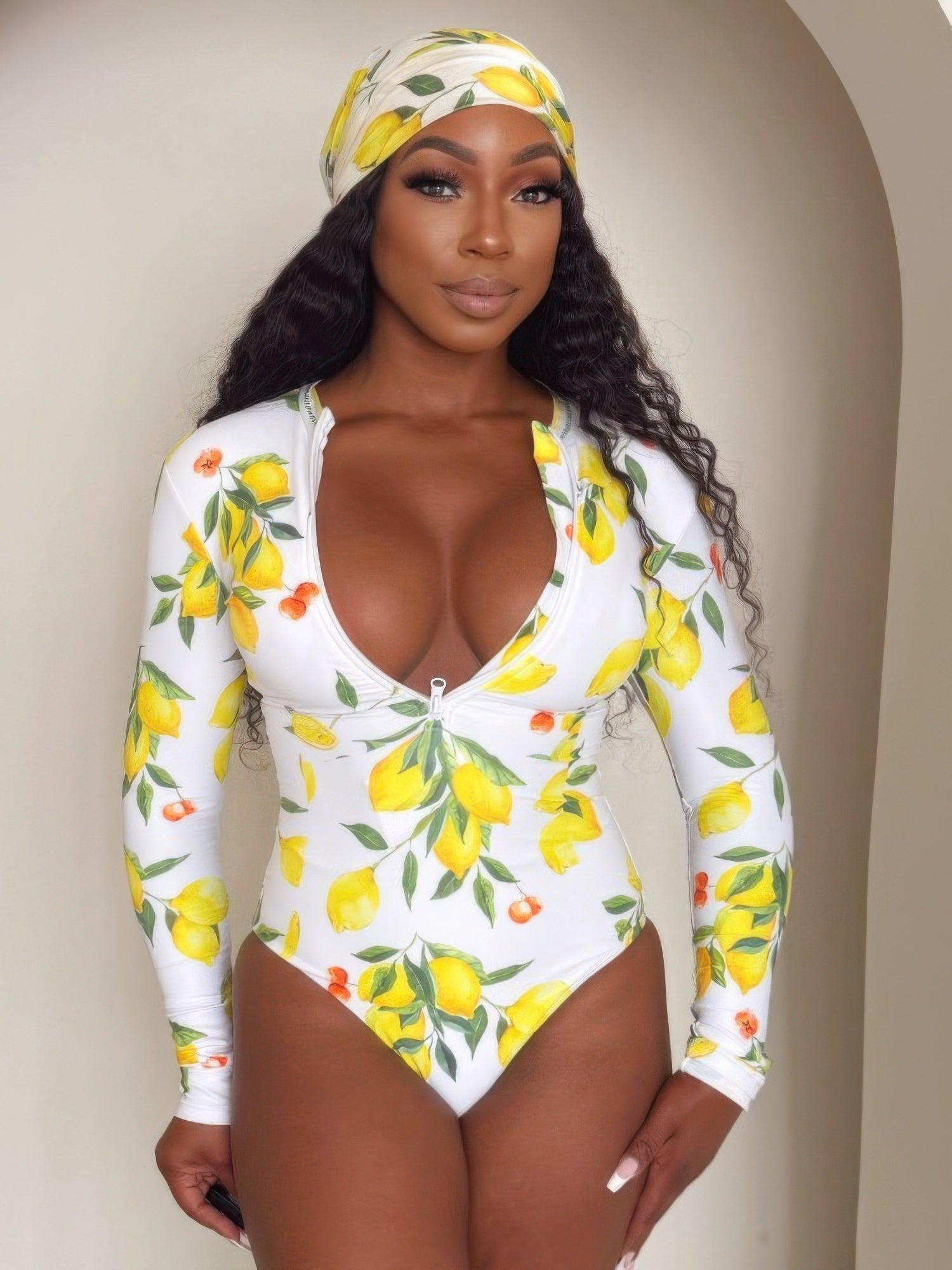 Sorrento Citrus Zip One-piece