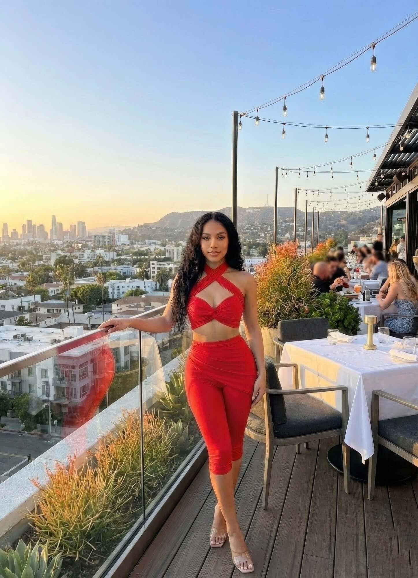 Crisscross Halter Two Piece Set