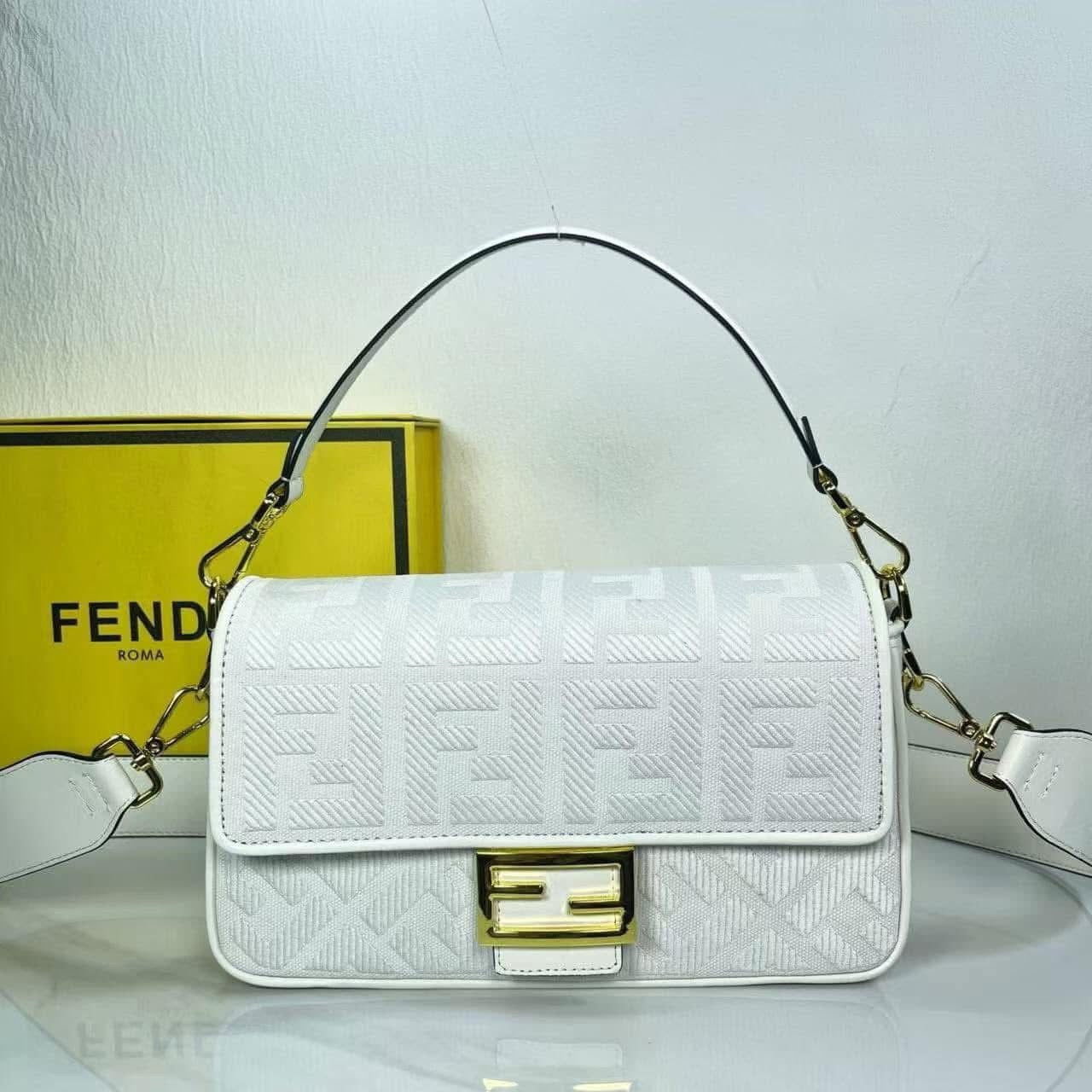 Roma Geometric Embroidered Flap Bag | Convertible Canvas Shoulder Handbag