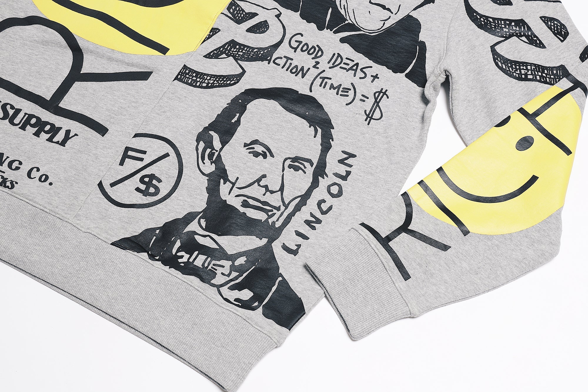 Graphic Statement Sweater – Streetwear Print Crewneck – Oversized Art Knit