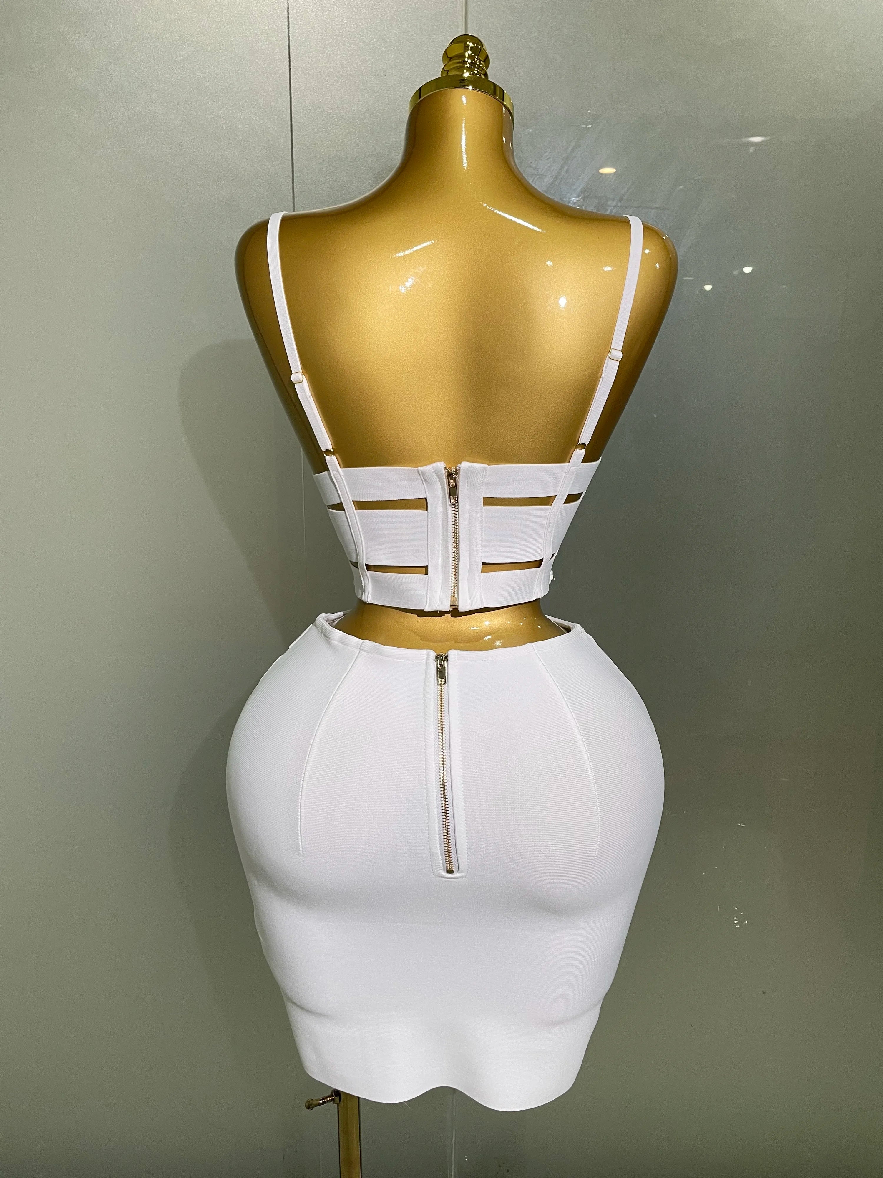 Sculpted Buckle Bandage 2-Piece Set