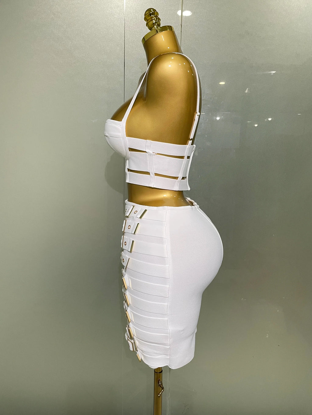 Sculpted Buckle Bandage 2-Piece Set