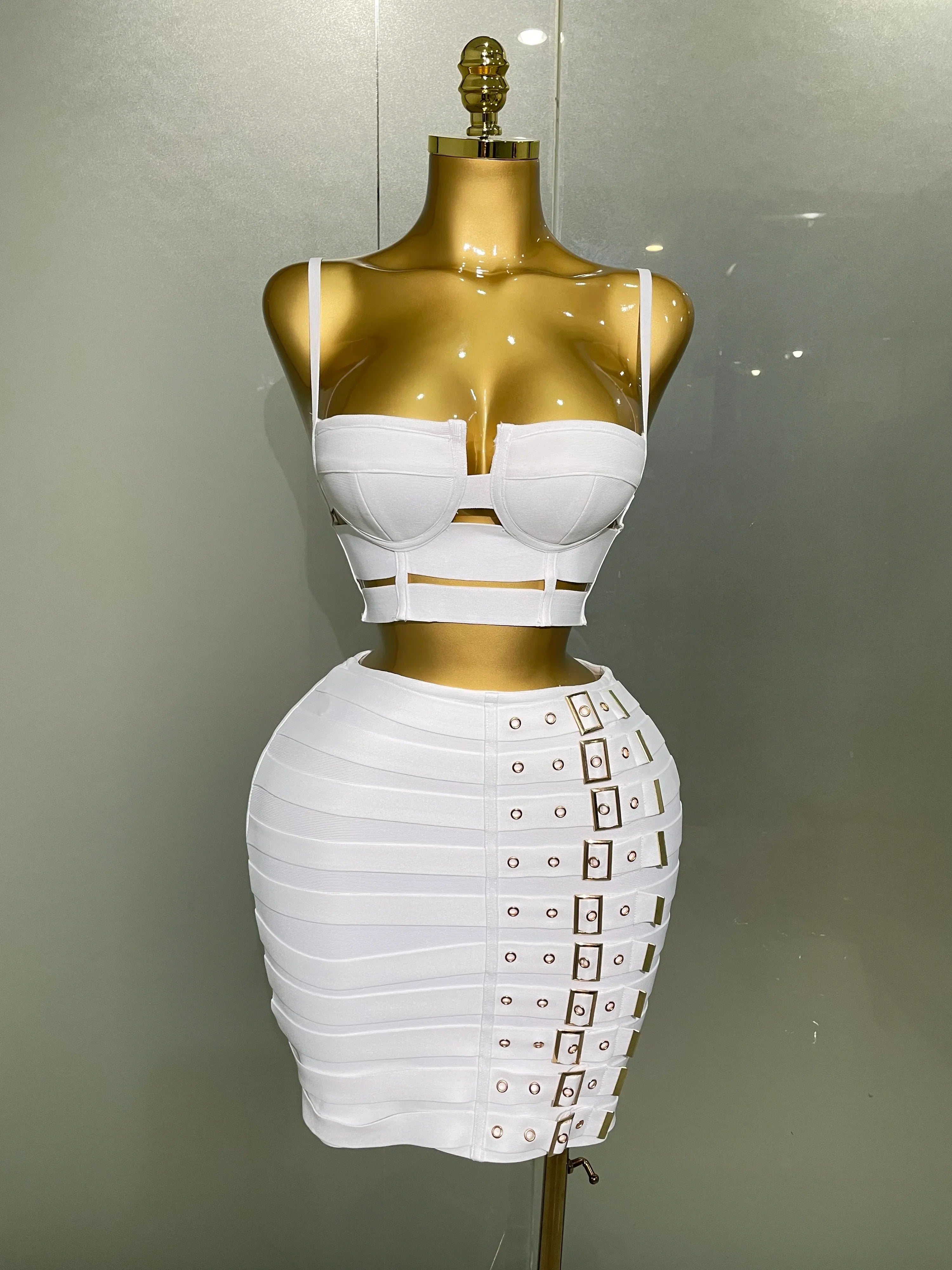 Sculpted Buckle Bandage 2-Piece Set