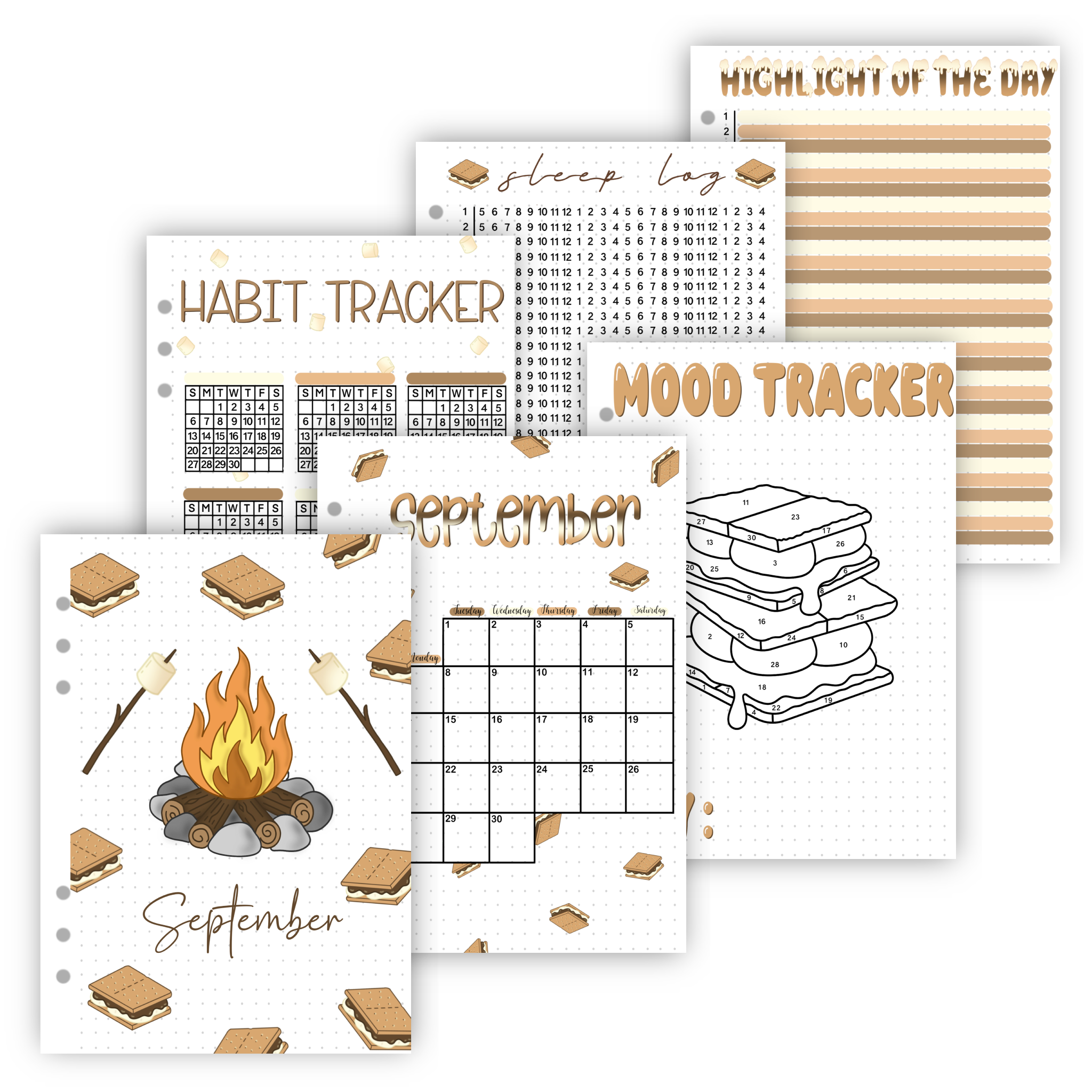 Premade Bullet Journal Spreads | 2026 Full Year