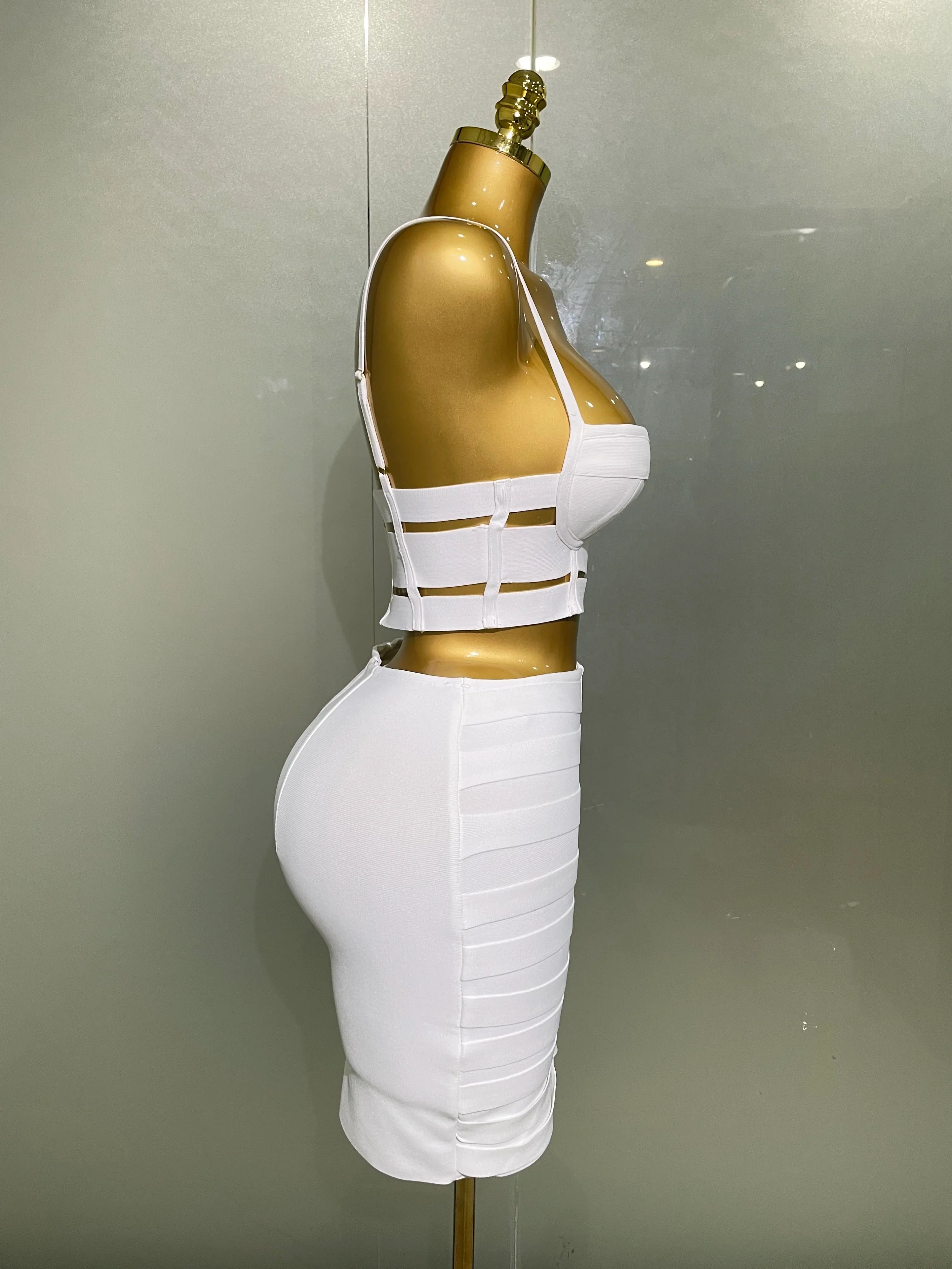 Sculpted Buckle Bandage 2-Piece Set